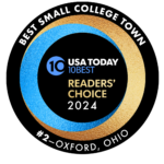 USA Today 10Best Readers' Choice 2024 "#2 Best Small College Town"