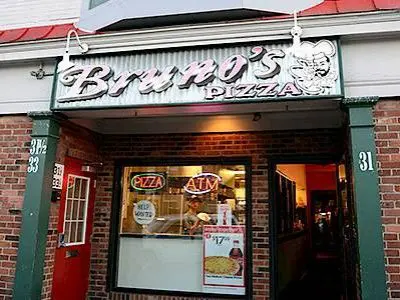 Store front of Bruno's Pizza