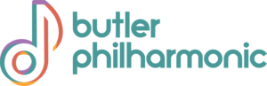 logo of Butler Philharmonic with icon