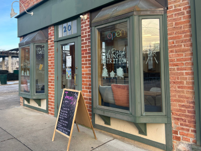Store front exterior of Red Brick Lounge