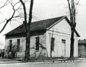 Black and white photo of Bethel A.M.E. Church