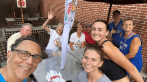 Pub Runners gathered for drinks and food