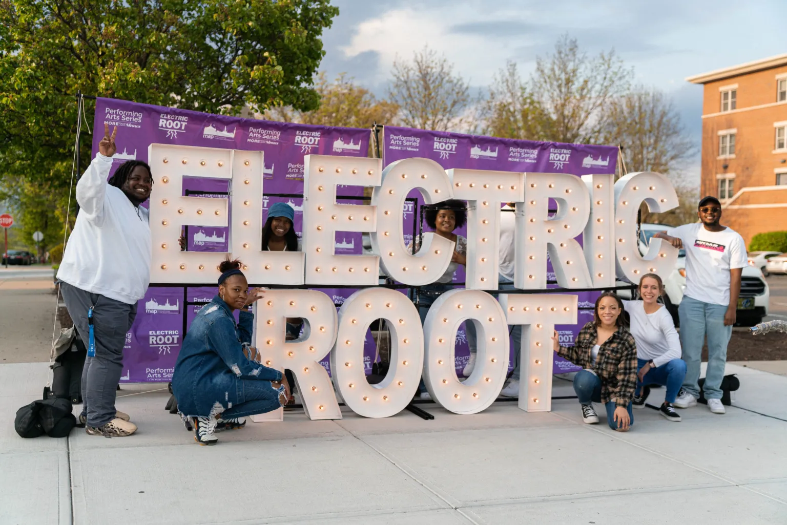Electric Root Festival Sign