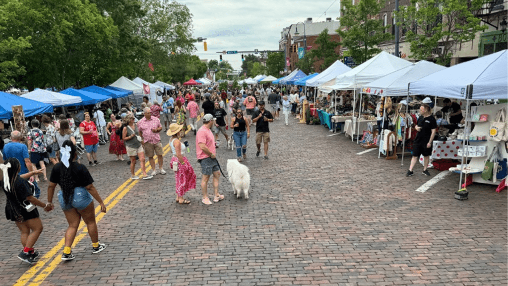 Wine & Craft Beer Festival on High Street Uptown, Oxford, OH 2024.