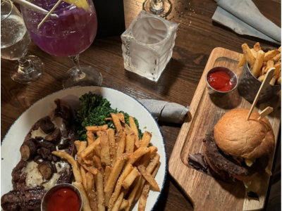 Steak and burger dinner at Church Street Social