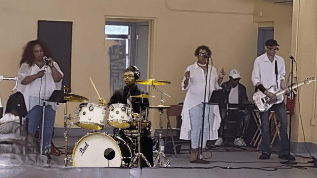 Nextfazze performing on a stage