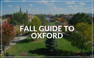 Fall Guide to Oxford with scenic Uptown Oxford fall foliage photo