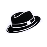 Fedora Transportation logo of a black hat