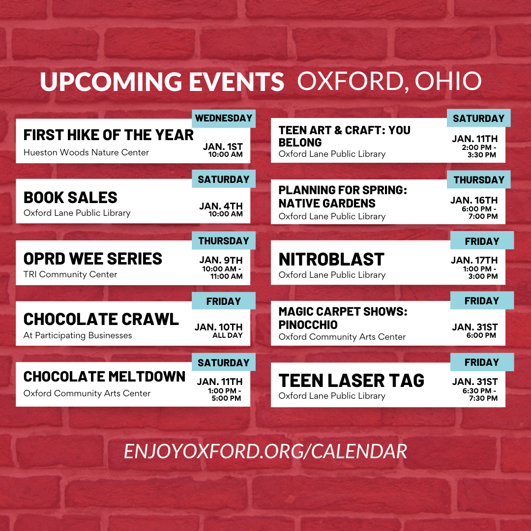 Upcoming Events Oxford, Ohio