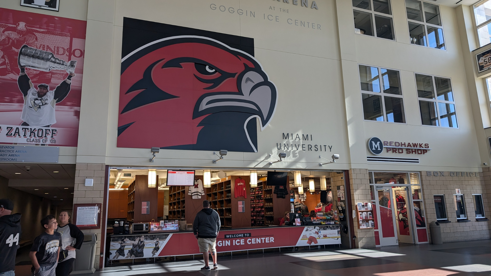 Inside the Goggin Ice Arena