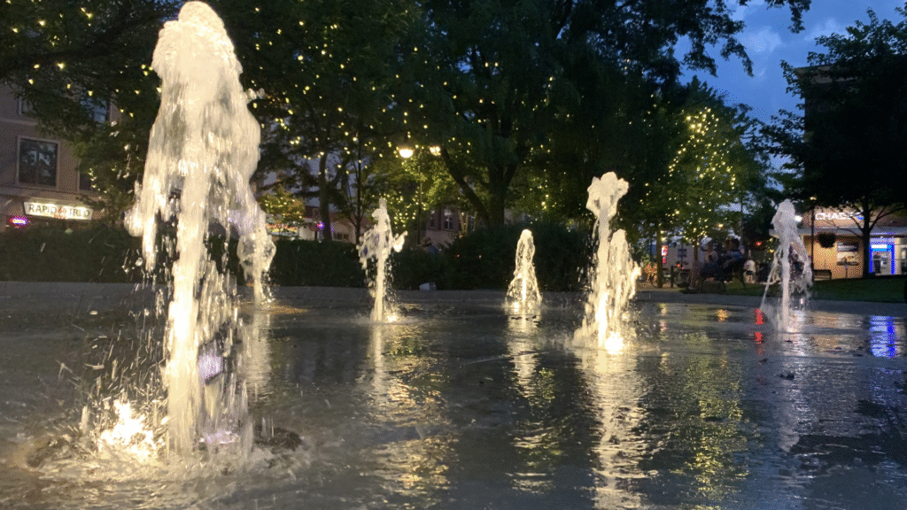 Dr. Martin Luther King Jr. park garden fountains
