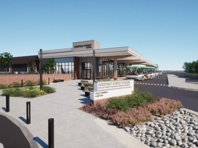 exterior building of BCTRA Chestnut Street Multimodal Station