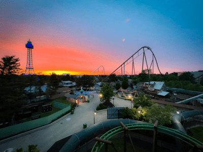 sunset at Kings Island