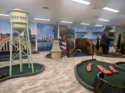 Interior Puzzle & Putt Oxford 9-hole putt-putt course