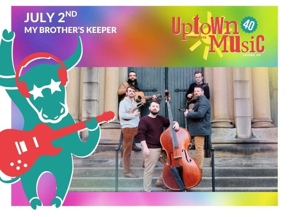 July 2nd - Musicians posing on stairs with instruments