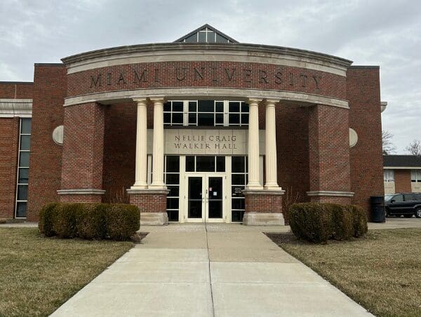 Nellie Craig Walker Hall, shown from the front